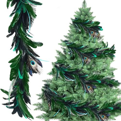 Suncalla Peacock Feather Garland Duo