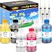 Produktbild Lucky Bridge DTF Tinte 6x250ml Premium-Pigment Tinte für PET-Folien Thermotransfer-Nachfülltinte für alle Epson DTF-Drucker mit Druckköpfen wie DX5 DX7 5113 XP600 I3200 usw. -(1500ml) DE