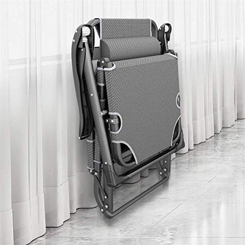 Tumbona ajustable plegable con cojín opcional para descanso exterior 7