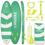 HUIIKE Stand Up Paddle Board for Adults with Accessories Included, Oar, Fins, Pump. Inflatable Sup Board Great Stability and Resistance. 10’ x 33" x 5.9", Maximum Load 286 lb