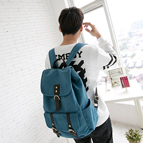 Sac à dos pour homme en toile | Sac d'étudiant pour cours et loisirs