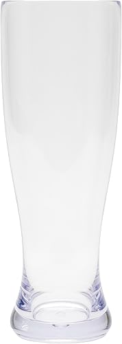 Vista 13 de G.E.T. SW-1417-1-SAN-CL-EC - Vasos de cerveza Pilsner de plástico, inastillables, resistentes, 22 onzas (juego de 4)
