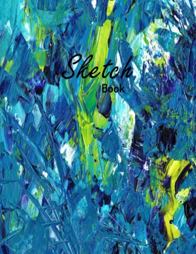 Skecth Book: Large Blank Sketch Book and Drawing Book for Kids and Girls:Blank Paper for Drawing,Writing,Painting, Sketching or Doodling or Learning ... and Write Journal.(Premium Abstract Cover) image 2