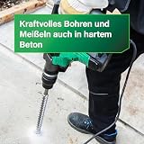 HiKOKI Martello Perforatore e Demolitore - 1100W, 7,1 Joule - SDS-Max, Capacità di Foratura 40mm, Frizione di Sovraccarico, Impugnatura Ergonomica - Ideale per Calcestruzzo, Legno e Acciaio - 7