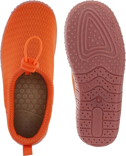 Image of WHITIN Little /Big Kids Amphibious Water Shoes | Boys /Girls Aqua Socks Z1K01 | Slip-On Design for Independent On /Off, Drawstring Keeps Sand & Pebbles Out, Foldable & Lighweight, Camping & Beach Essentials