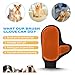 Beenefits 2025 Pet Grooming Glove with Tipped Pin Brush,Special Design Deshedding Glove, Massage Mitt, Perfect Petting Tool for Sensitive Dogs & Cats with Long & Medium Fur - Right-Hand - Orange