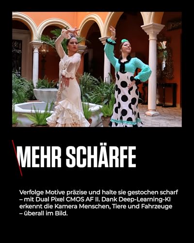 Canon EOS R10 Kamera spiegellose Camera + RF-S 18-150mm F4.5-6.3 is STM Objektiv (Hybridkamera, DSLR Upgrade, 15 B/s, 4K Videos, Dual Pixel CMOS AF II Fokussystem, WLAN) schwarz