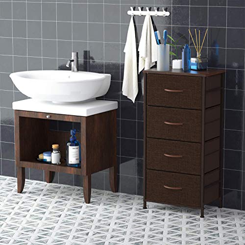 Romoon Dresser Organizer With 4 Drawers, Fabric Dresser Tower For Bedroom, Hallway, Entryway, Closets - Espresso #TOP1