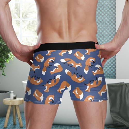 visesunny Mens Boxer Briefs Underwear Flyless Anti-Chafing Moisture Wicking Funny Underpants3
