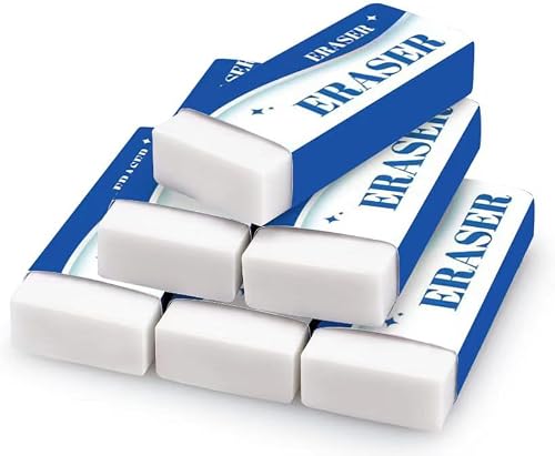 FAOGO Erasers for School and Office, 6 Count, Handheld Cordless, Portable for Ho