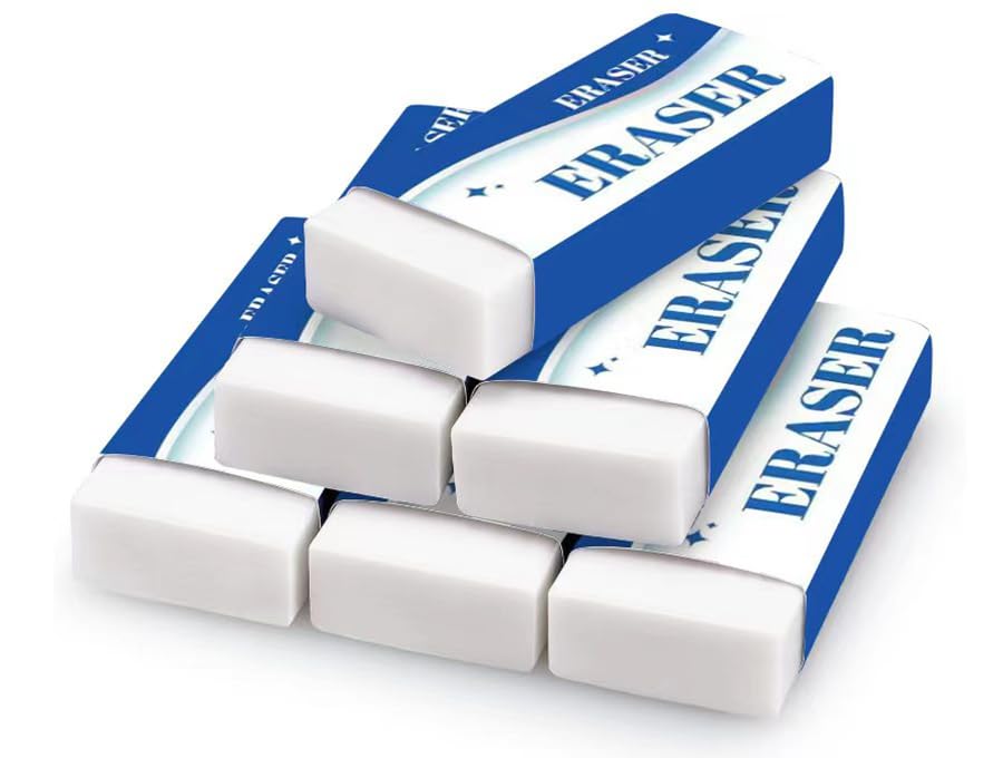 60% Off FAOGO Portable Erasers (6-Pack) for School & Office - Image 2