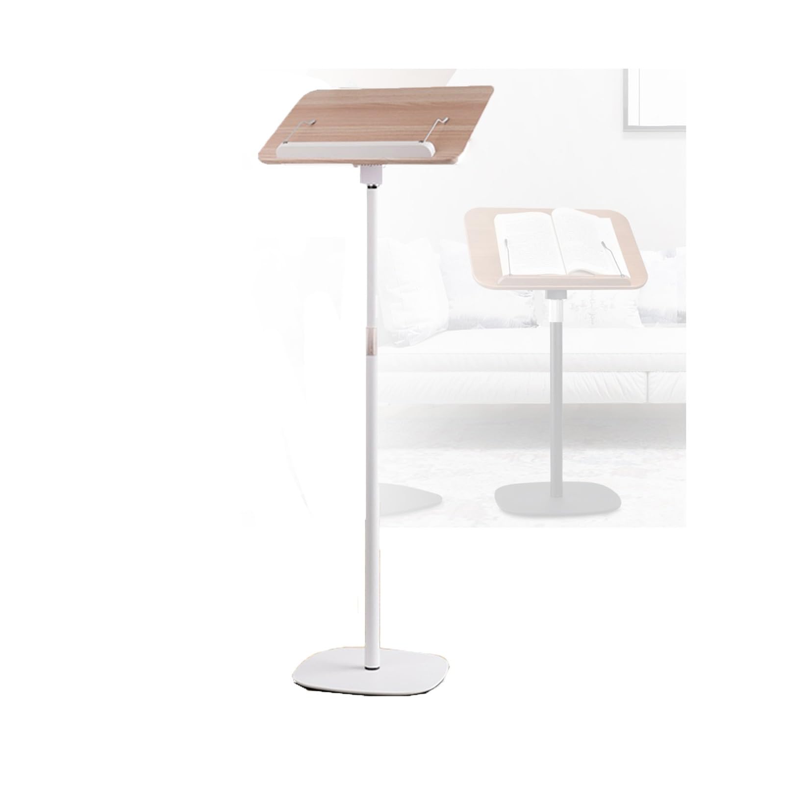 Genérico Estante de Lectura de pie con Soporte en voladizo, estantería de Lectura de pie, estantería de Lectura de pie, estantería Perezosa, Soporte de Lectura con Abrazadera, Soporte para Libros de