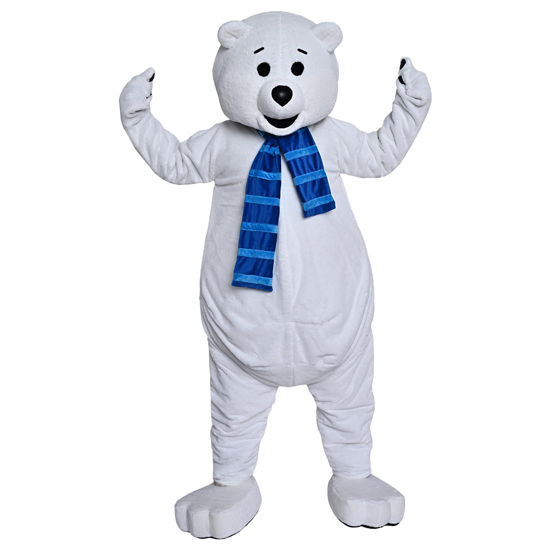 White Polar Bear Mascot Costume Fancy Dress Cartoon Outfit