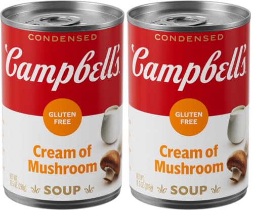 Image of Campbell's Condensed Gluten Free Cream of Mushroom Soup, 10.5 oz Can (Pack of 2)