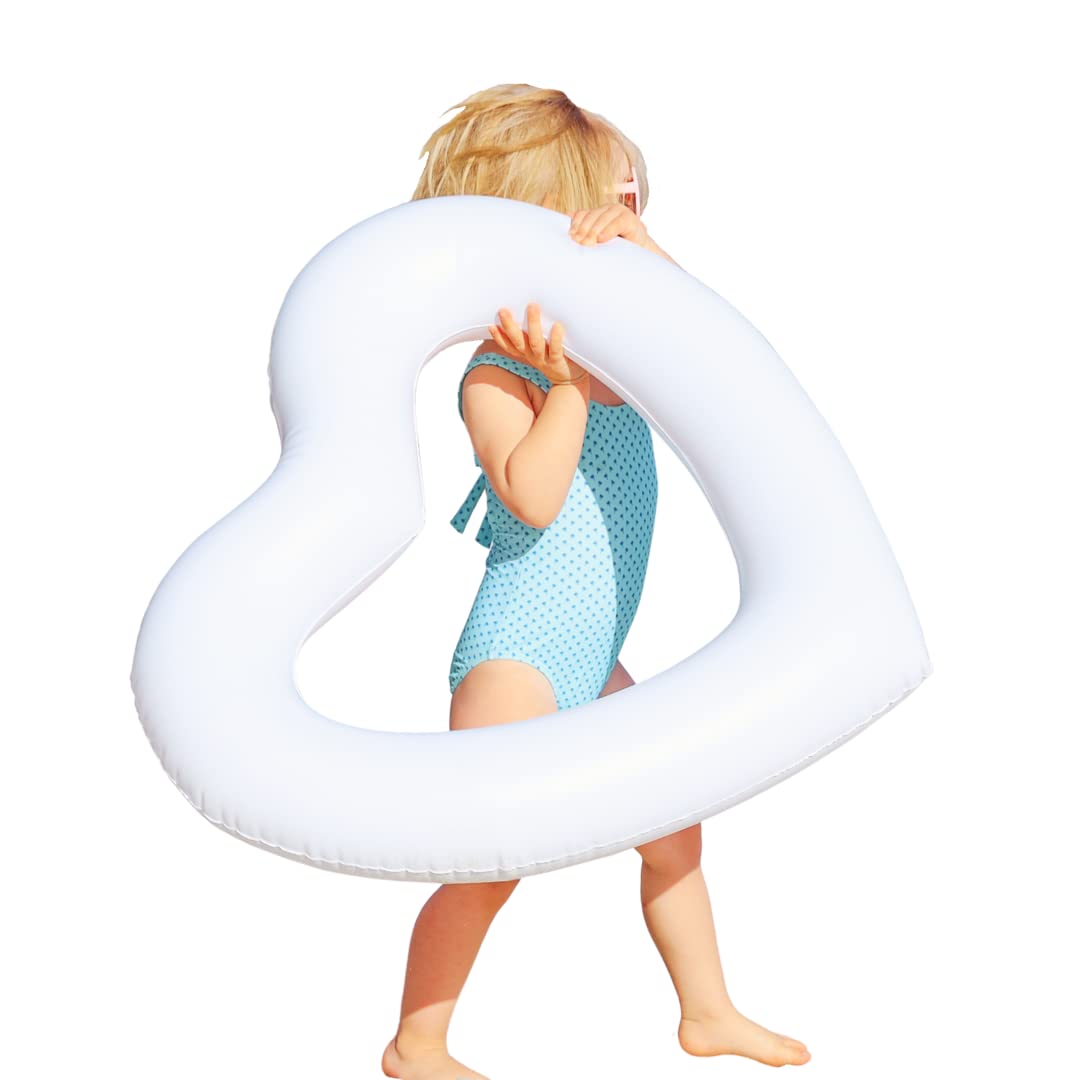 The Original Heart Shaped Pool Float by LOTELI - Thicker and Stronger - Best Inflatable for Pool Parties, Bachelorette, Summer Fun & Relaxation - Durable & Easy to Inflate