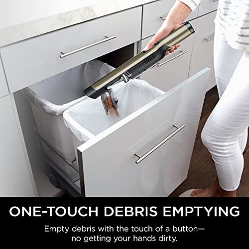 Image of Shark WANDVAC Cordless Hand Vac Lightweight and Portable at 1.4 lbs. with Powerful Suction, Charging Dock, One-Touch Empty for Car & Home, Gold