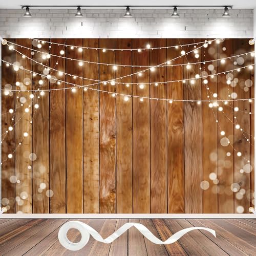 Fondo de madera 10x7FT para fotografía rústica miniatura 1
