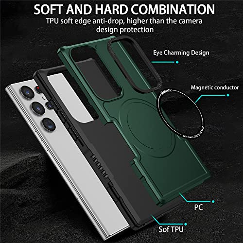 Coque Samsung S23 Plus protection antichoc bleu marine induction - 4