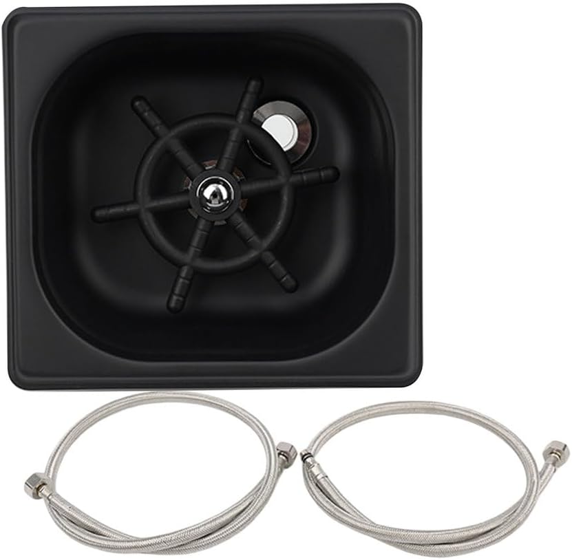 AIZYR Stainless Steel Cup Washer Cleaner, Pitcher Rinser High Pressure Glass Rinser for Home Coffee Shops Bar Restaurant