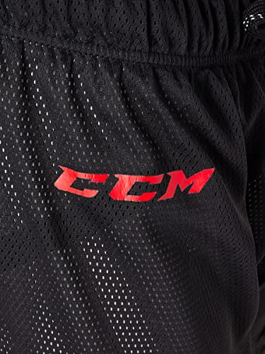 CCM Boy's Loose Fit Hockey Mesh Jock Shorts with Sock Tabs Junior Sports3