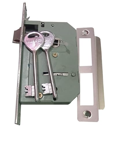 All Best Metals Stainless Steel Door Locks with 2 Key for Bedroom, Living Room, Main Door, Antique Finish(Silver)