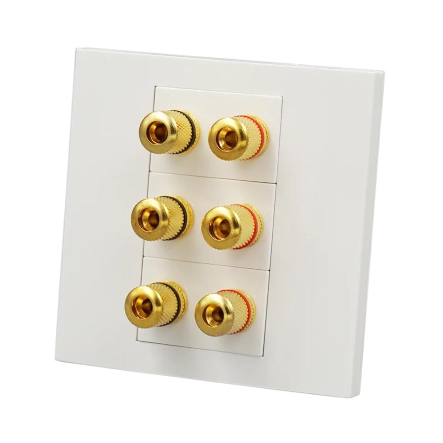 Three-Position Speaker Socket Panel Gold-Plated Connector