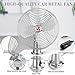 Tujoe 2 Pcs 12V Car RV Cooling Fan with 2 Speed Switch Heavy Duty Metal Fans with Cigarette Lighter for Cars Trucks Van RV Boat and Buses(8 Inch,Silver)