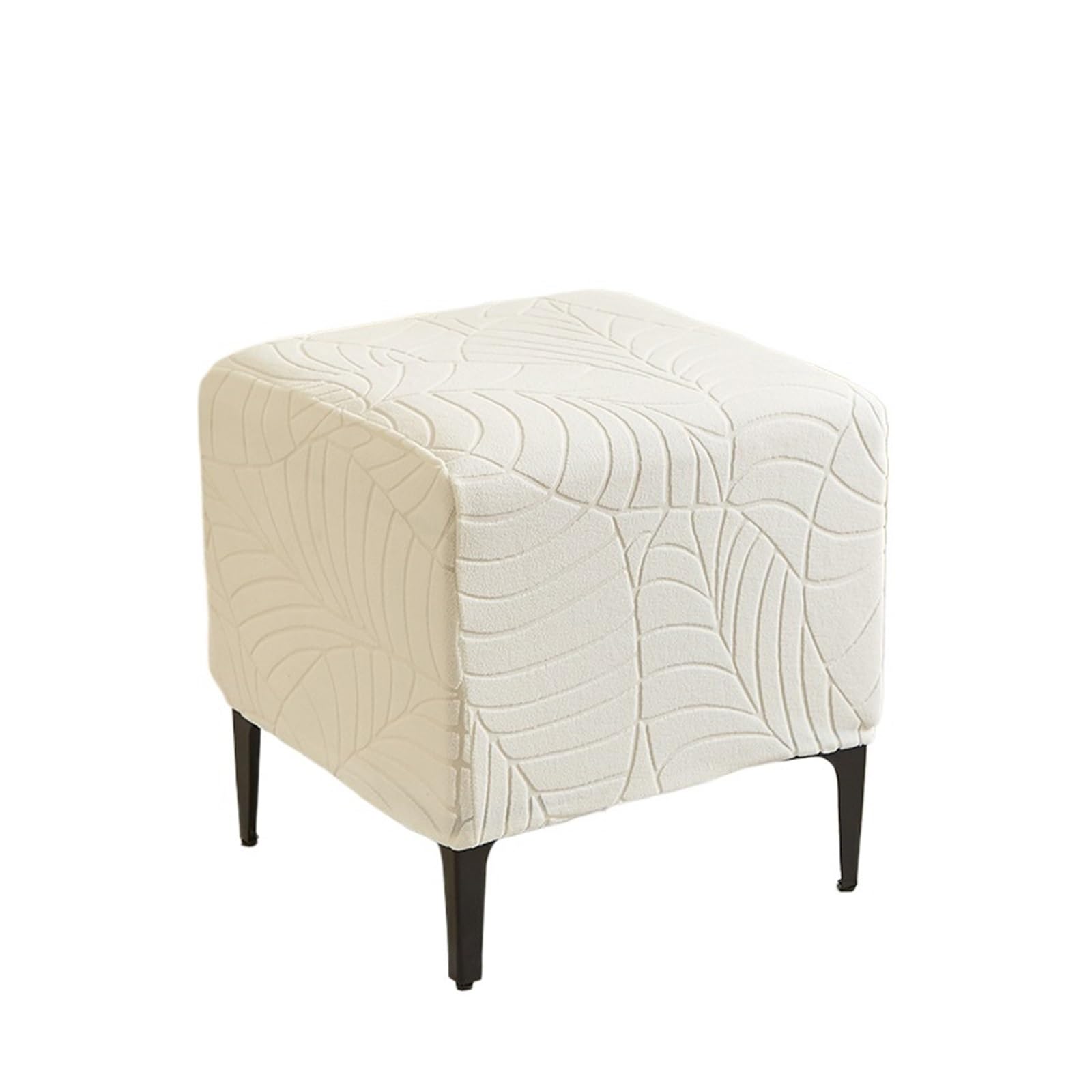 GCYEIDMA Wing Chair Slipcover 2Pcs/Set Wing Chair Cover Elastic Wingback Sofa Covers Armchair Slipcover Non Slip Living Room Hotel Home(B1 Footstool Cover)