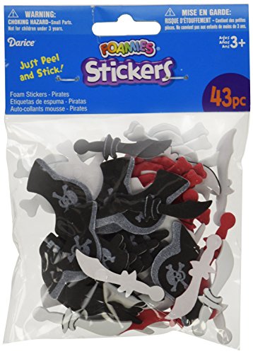 Darice Foam Stickers 43/Pkg, Pirate