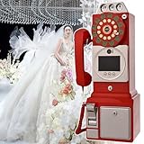 【MÉMOIRE PLUS GRANDE ET BATTERIE LONGUE DURÉE】 Téléphone de mariage avec livre d'or vidéo et audio pour les grands événements : enregistrement vidéo et audio 1080p synchronisé avec 32/64/128 Go de stockage intégré. Enregistrez plus de 13 heures de moments authentiques (32 Go pour 70 heures de vidéo, 64 Go pour 140 heures de vidéo et 128 Go pour 280 heures de vidéo). Il est équipé d'une batterie rechargeable intégrée de 5000 mAh. Connexion à l'ordinateur : USB.