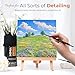 Nicpro 16 PCS Miniature Paint Brushes, Fine Tip Micro Model Detail Paint Brush Set for Acrylic Watercolor Oil, Paint by Number, Models, Miniatures, Craft, Rock Painting - with Container