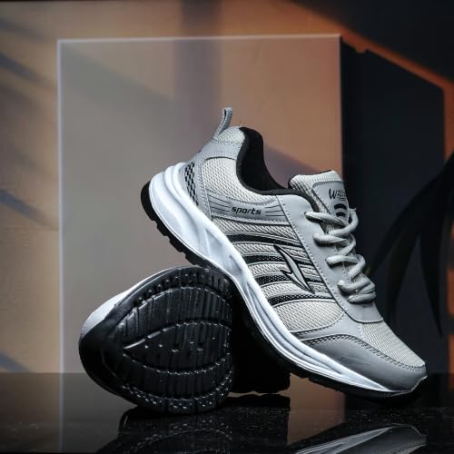 Image of ASIAN Wonder-21 Men's Running Shoes | Lace-Up Shoes with Lightweight Mesh Upper | Cushioned Comfort & Durable Grip for Daily Use