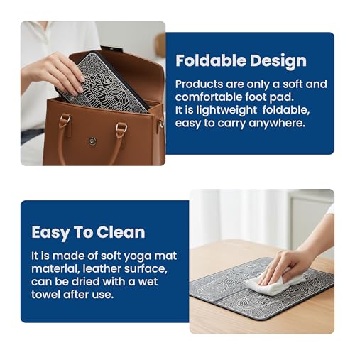 Image of ONESTA EMS Foot Massager Mat with Digital Controller | Electric Foot Massage Pad with Multiple Modes & Adjustable Intensity | Relaxation & Muscle Comfort | Portable & USB Rechargeable