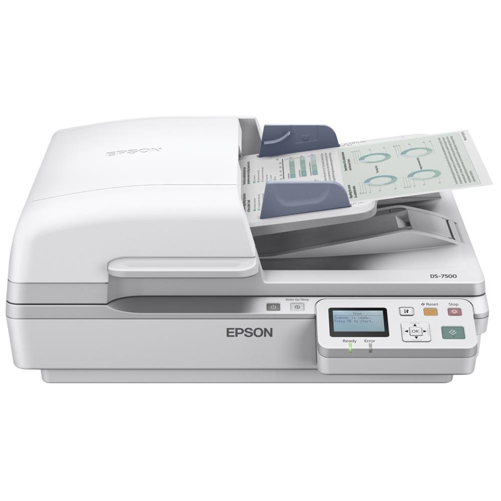 Epson WorkForce DS-7500 Scanner, Bianco Ghiaccio