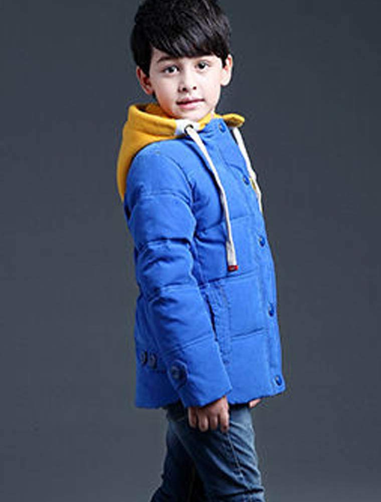 Cappotto con Cappuccio Parka Raggazzo Giubbotto Trapuntato da Bimbo Incappucciato Inverno 4-13 Anni