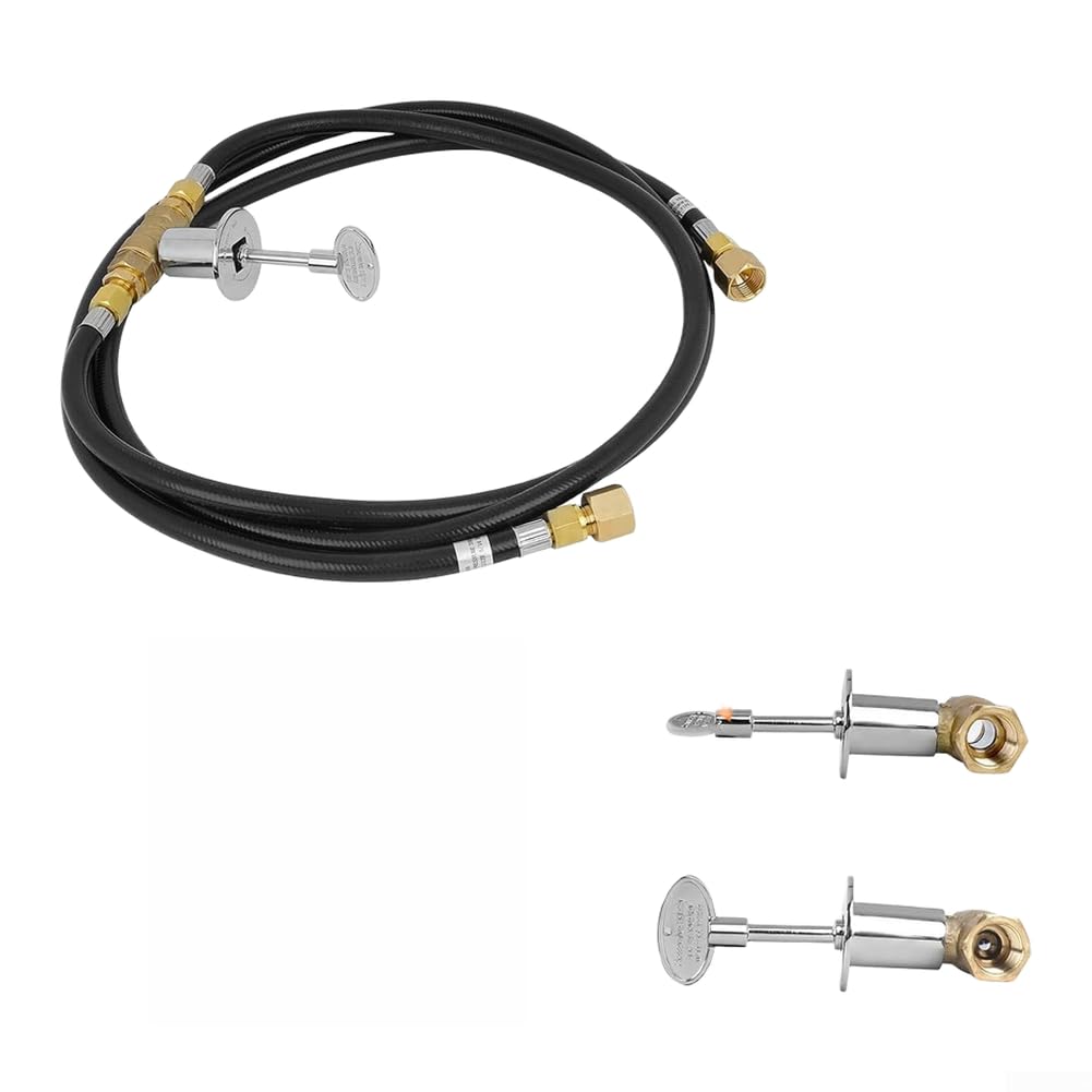 Minhe Kit de manguera de gas propano de 150 K BTU con accesorios de latón y válvula mezcladora de aire para calefacción de barbacoa al aire libre