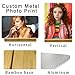 Custom Metal Photo Prints, Personalized Print Photos Frame for Desk, Customize Picture Frames Gifts for friend, remember, Lovers, Family Home