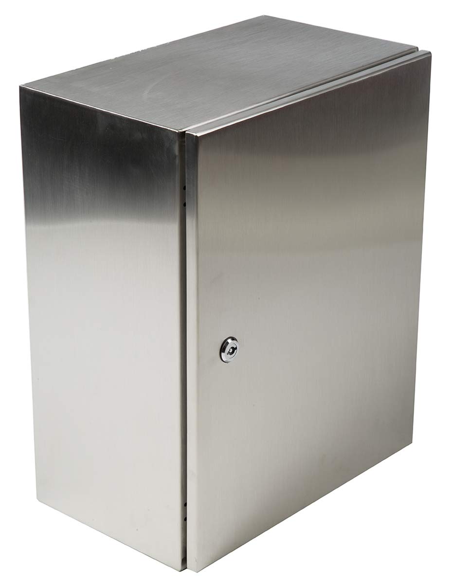RS PRO Edelstahl 304 Wandanschlusskasten farblos IP66, HxBxT 360 mm, 240 mm x 150 mm