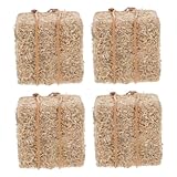 Petites balles de foin : vives et réalistes, forme unique, pas faciles à déformer, peuvent être utilisées comme accessoire photo, décoration de mini maison, décoration de balles de foin pour table