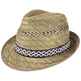 AUS 100% STROH // Durch die ausschließliche Verwendung von luftig leichtem Stroh, eignet sich dieser Strohtrilby ideal für längere Spaziergänge. Der Sommertrilby wird somit zur echten Bereicherung für ihre Garderobe