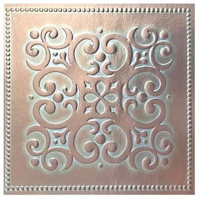 Main Street – 24-Pack of 8 x8 Peel and Stick Backsplash Wallpaper Tiles – Removable Self Adhesive Wall Tile for Kitchen, Renter-Friendly for Your Home and DIY Projects (Patina Copper)