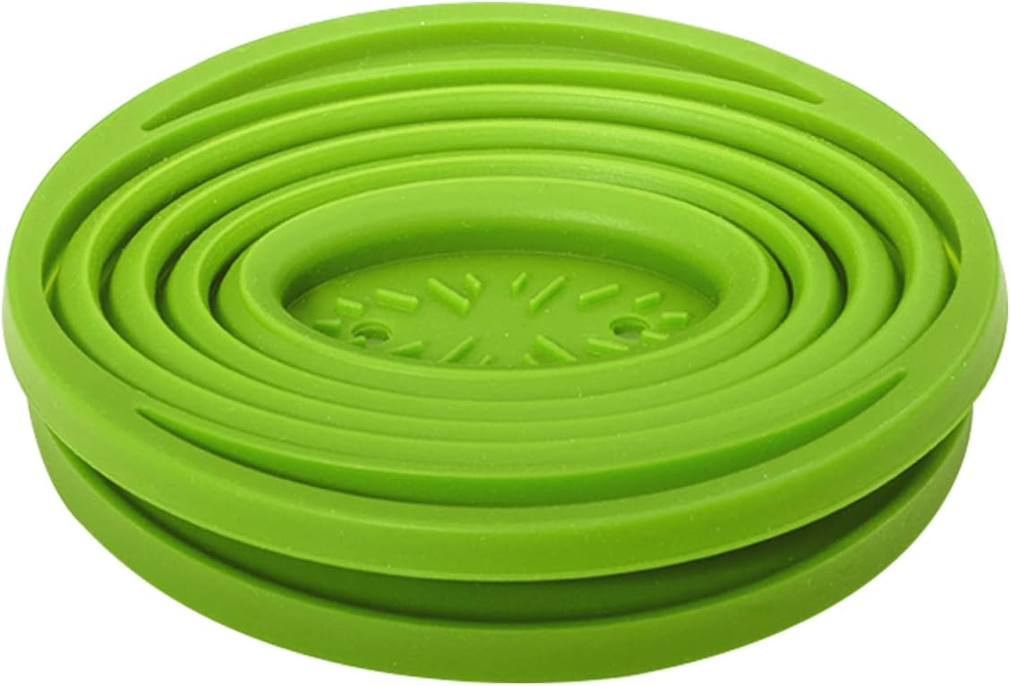 Collapsible Silicone Pour Over Coffee Dripper Reusable Green image 4