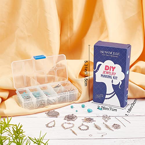SUNNYCLUE 1 Scatola Fai da Te 10 Paia di Perline
