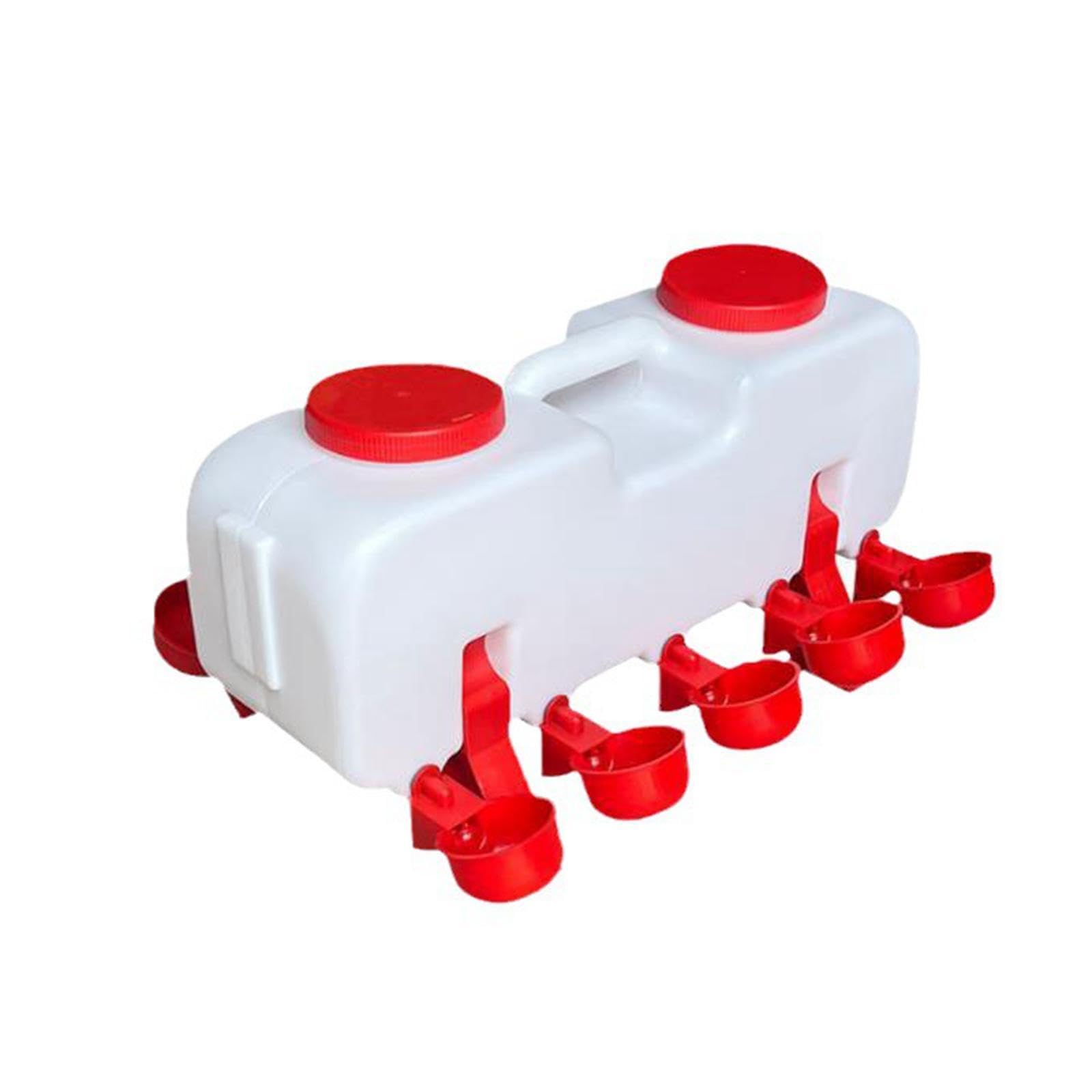 Milageto para Aves Dispensador Taza Cuenco con Automático Ahorra Mantiene de Polipropileno Adecuado para Granjas, automático L