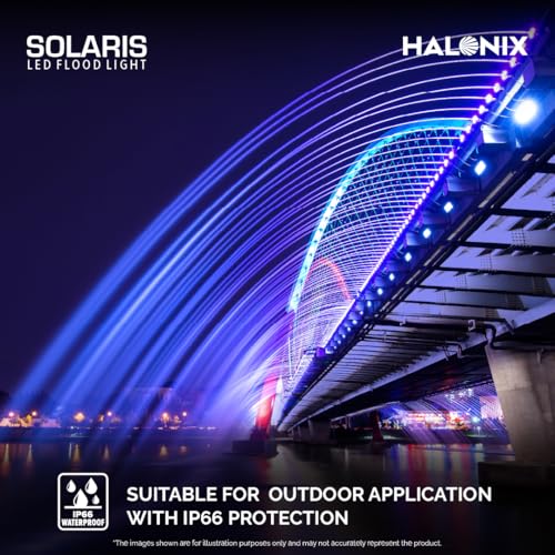 Halonix Aluminium 50W Waterproof Outdoor led Flood Light|Halogen Light, Focus Light for Garage, Parking, Shop -(Cool White)-Pack of 1|Short Circuit & Surge Protection. - Image 2