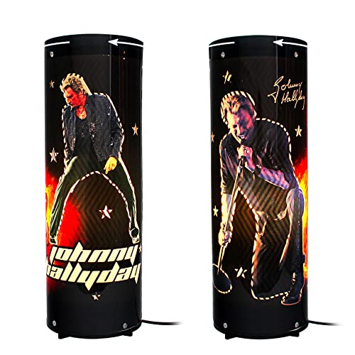 STC Lampe Tournante Johnny Hallyday Concert, Blanc, LED, 2 Sources, 0.86 kg, Montage au Sol, Télécommande, Intérieur, B10941