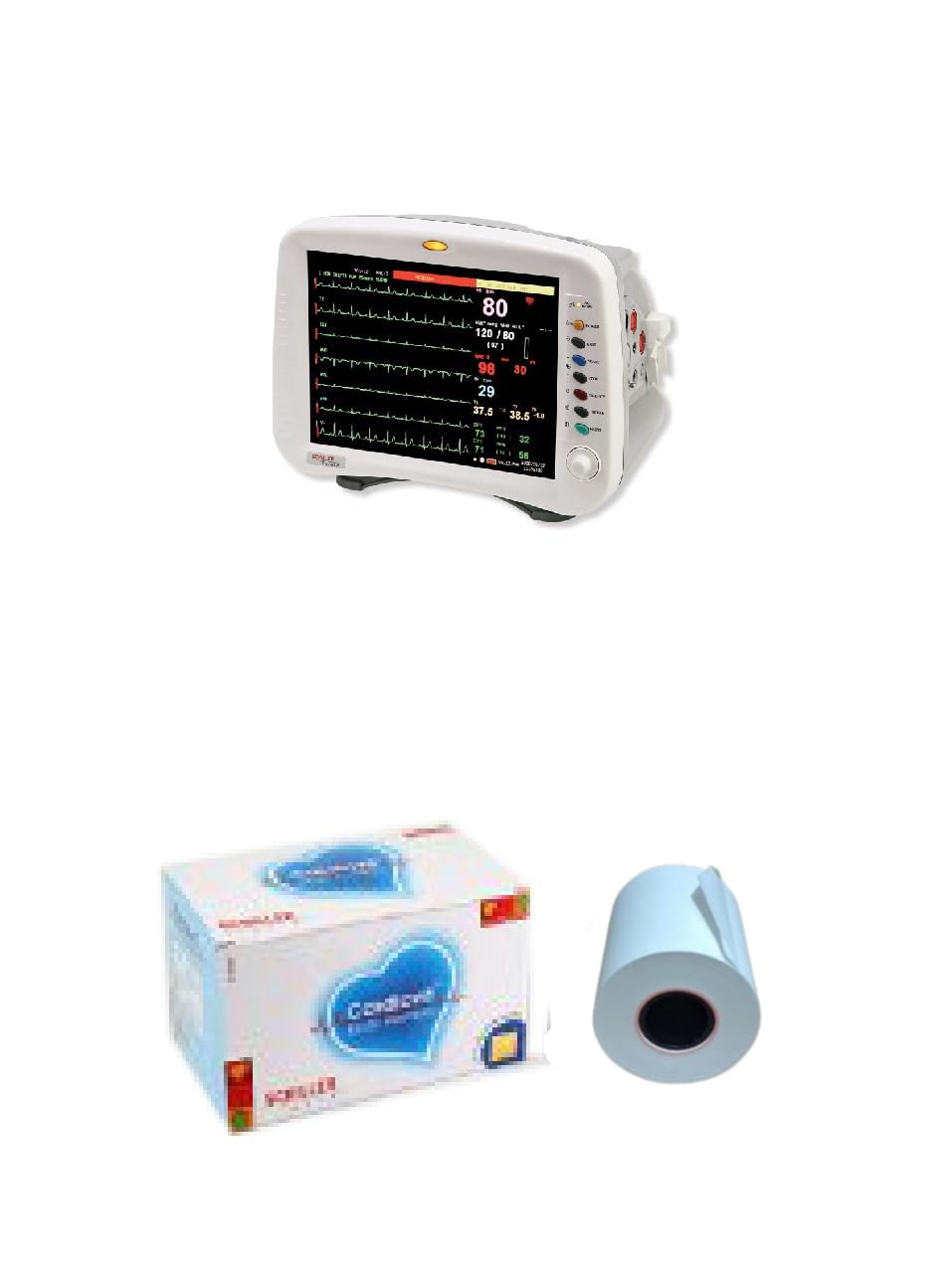 ECG Paper For TRUSCOPE Series Patient Monitors | SCHILLER ECG Paper | Length 20 meters And Height 50 mm - Roll Type In One Pack-image-41