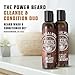Viking Revolution Beard Wash & Beard Conditioner Set w/Argan & Jojoba Oils - Softens & Strengthens - Natural Beard Shampoo w/Beard Oil Sandalwood (5oz)