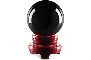 Juvale Small Obsidian Crystal Sphere, 3.1 Inch