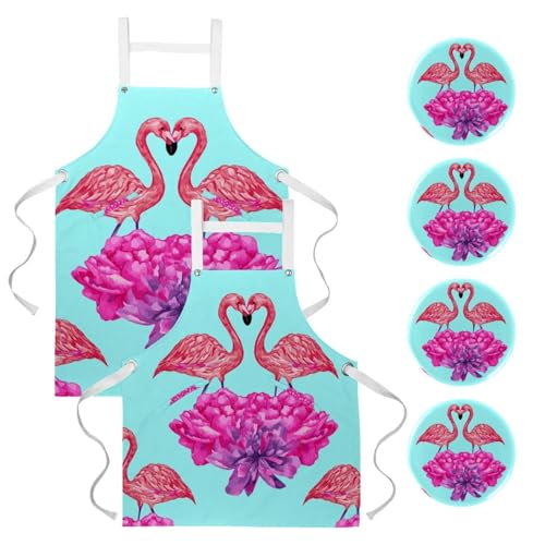 Tablier de serveuse lot de 2 avec broches pour le travail en bistrot